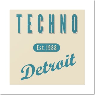 TECHNO 1988 DETROIT Posters and Art